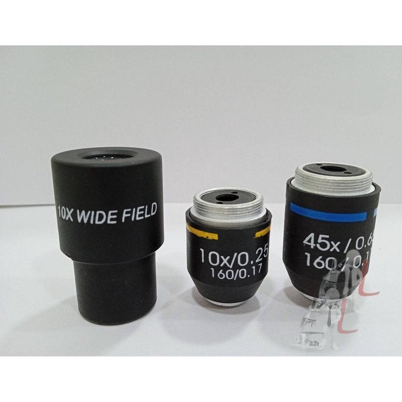 MICRO OBJECTIVE LENS 10X AND 45X WITH 10X EYE PIECE BY LABCARE