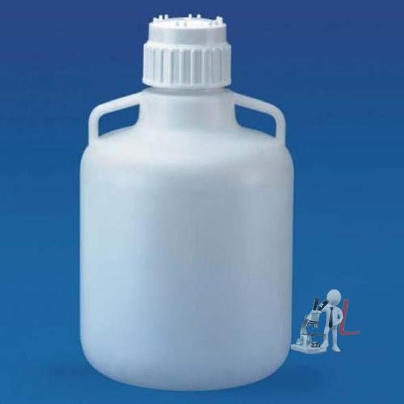 Carboy with stop cock, Size - 20Ltr, White