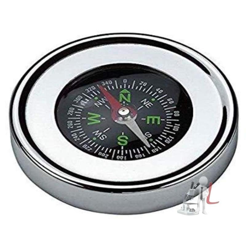 Compass Stainless Steel Directional Military Magnetic Compass (4.3 cm) for Feng Shui/Travel